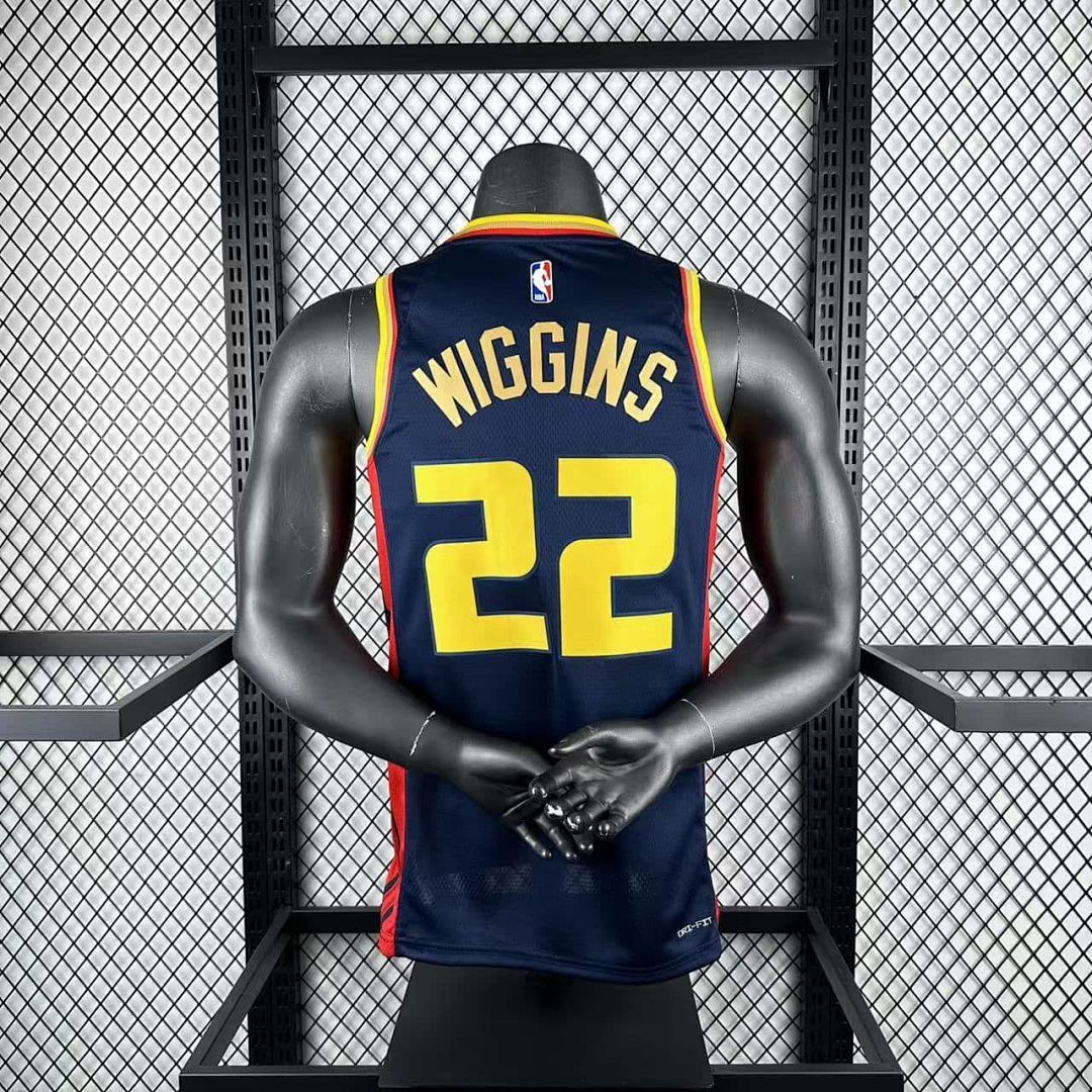 2025 Golden State Warriors Wiggins #22 City Edition NBA Jersey 5