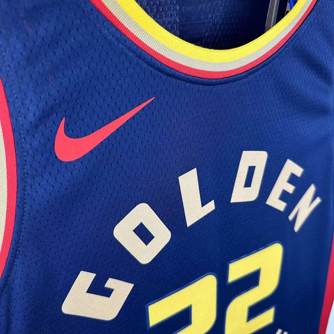 2025 Golden State Warriors Wiggins #22 City Edition NBA Jersey 7
