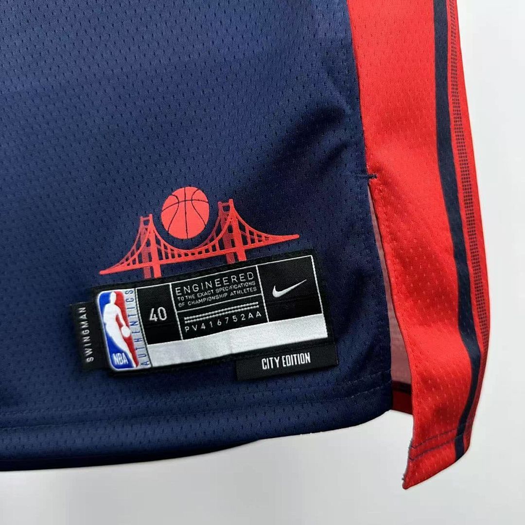 2025 Golden State Warriors Wiggins #22 City Edition NBA Jersey 8