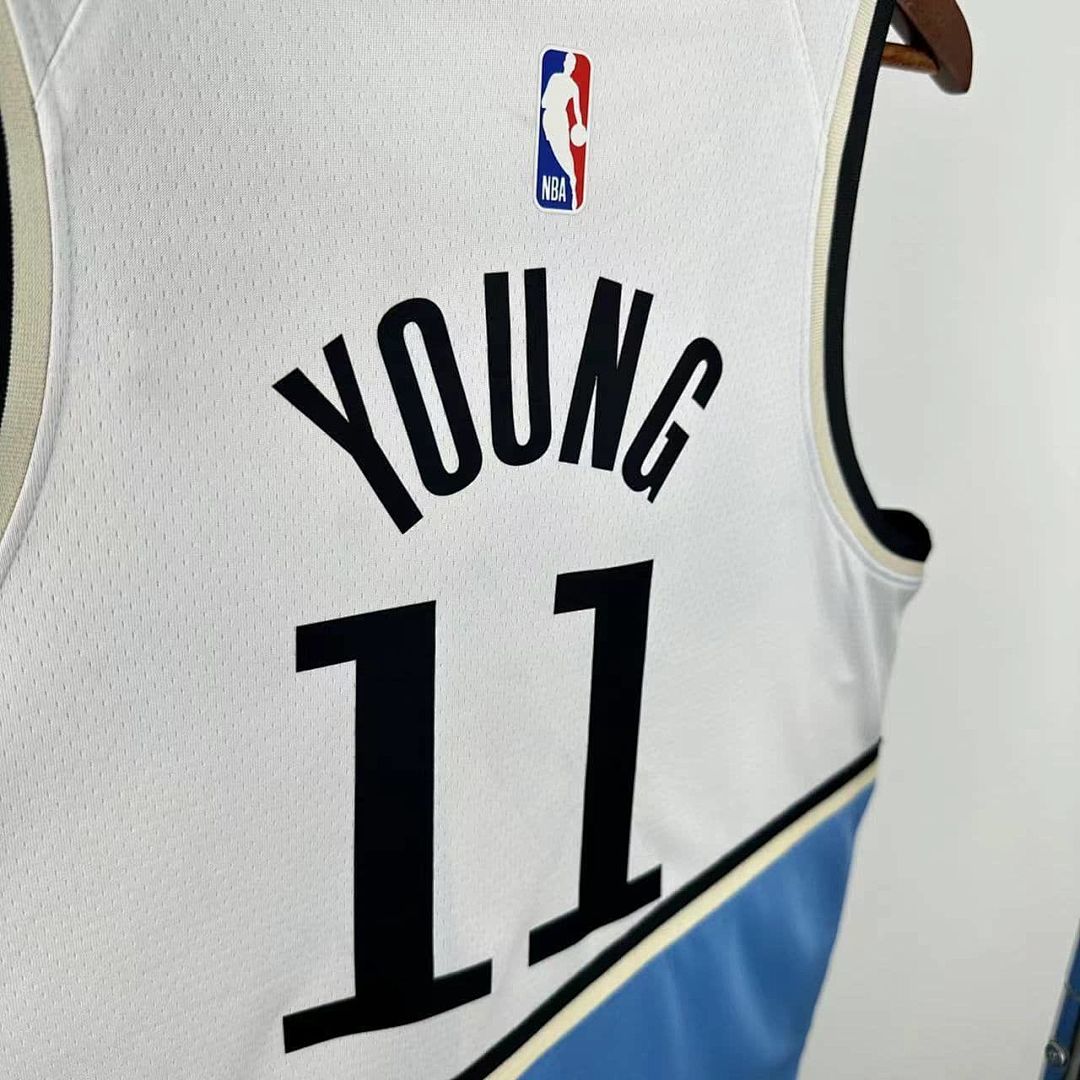 2025 Atlanta Hawks Young #11 City Edition NBA Jersey 4