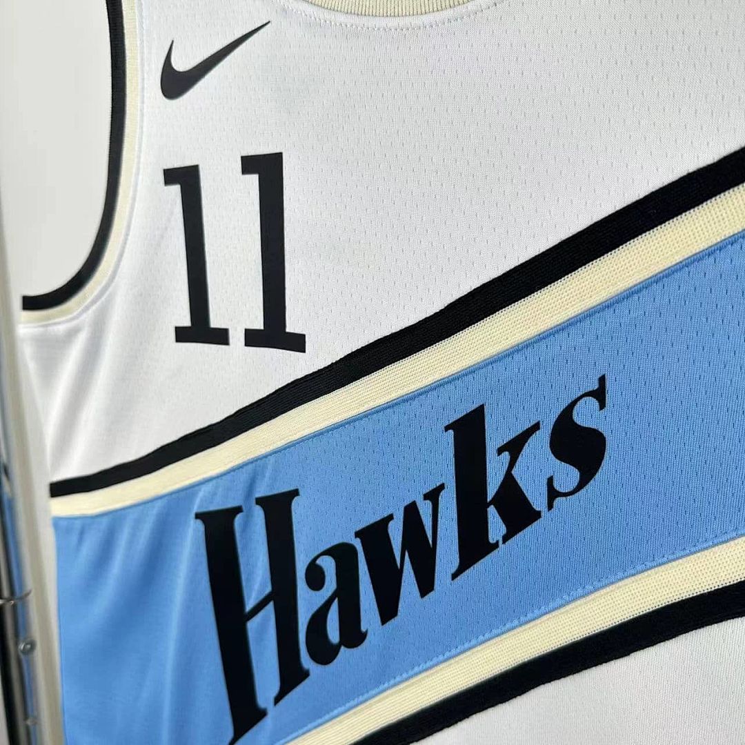 2025 Atlanta Hawks Young #11 City Edition NBA Jersey 7