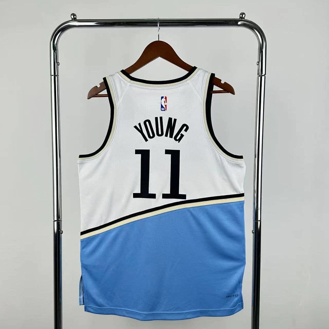 2025 Atlanta Hawks Young #11 City Edition NBA Jersey 9