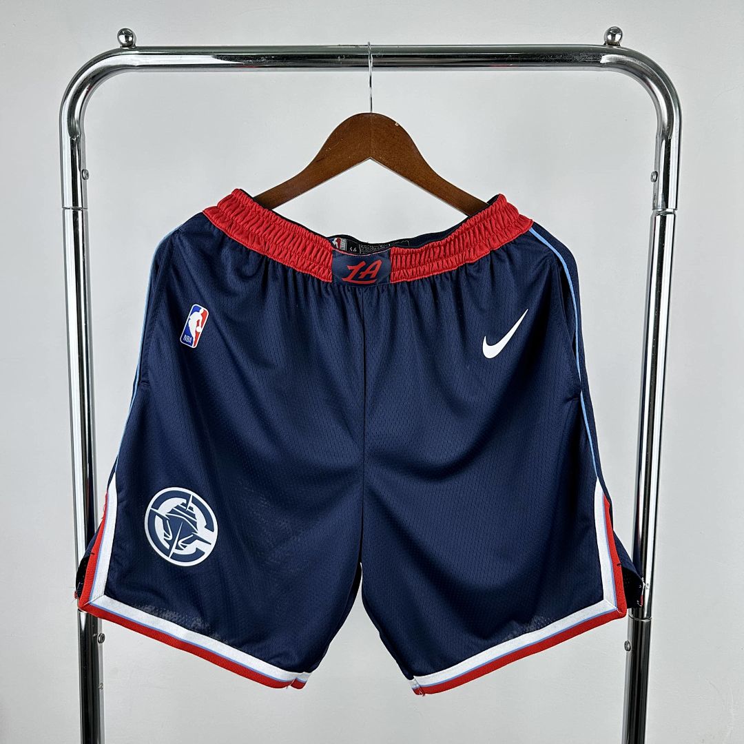 2025 LA Clippers Blue Shorts NBA Jersey 10