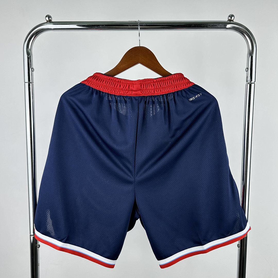 2025 LA Clippers Blue Shorts NBA Jersey 9