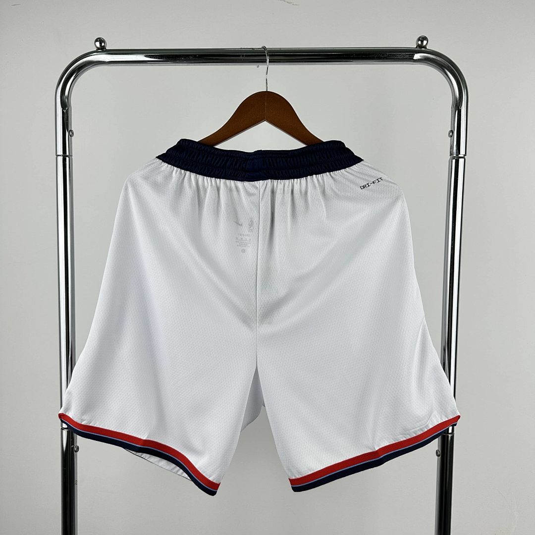 2025 LA Clippers White Shorts NBA Jersey 10