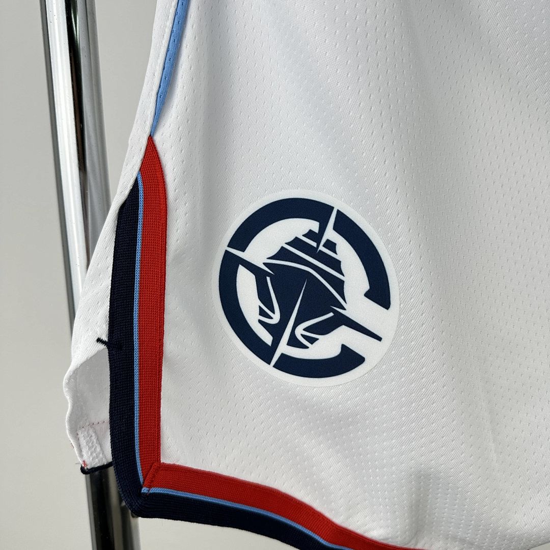 2025 LA Clippers White Shorts NBA Jersey 6