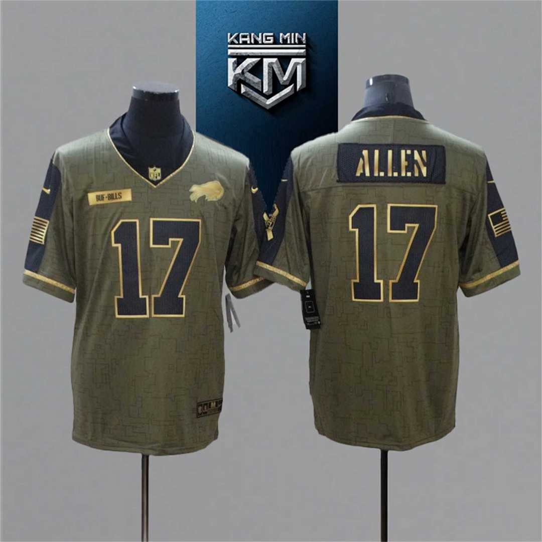 2021 New Tribute Gold Edition NFL Jersey 7