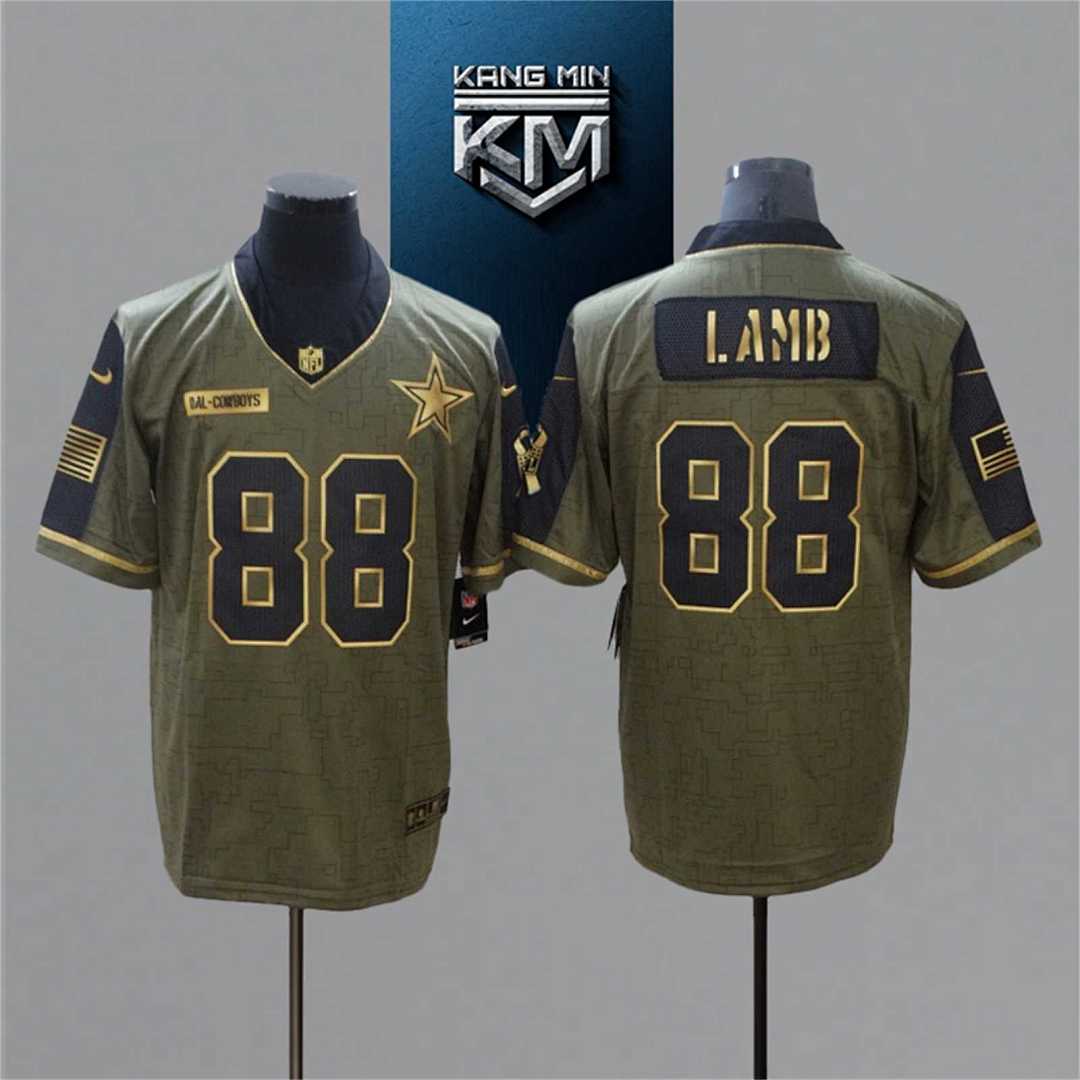 2021 New Tribute Gold Edition NFL Jersey 8