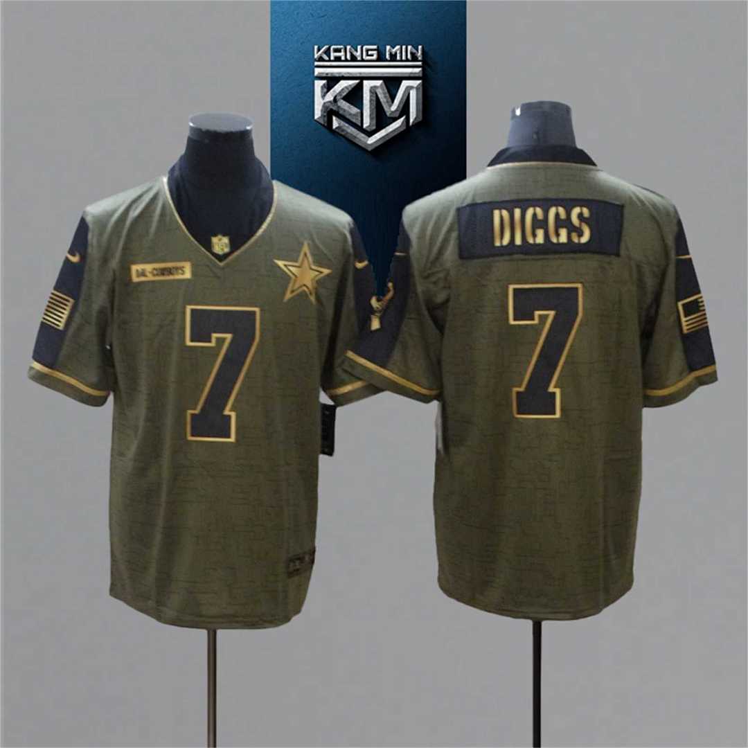 2021 New Tribute Gold Edition NFL Jersey 9