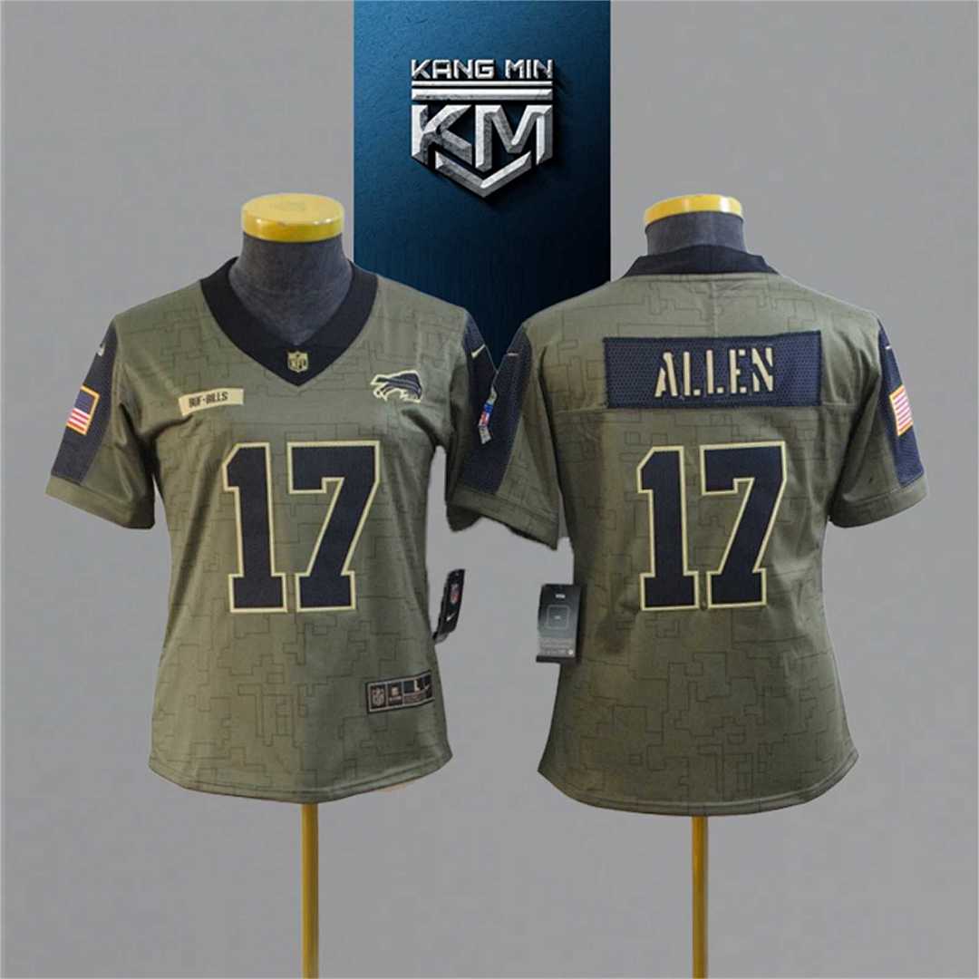 2021 New Tribute to NFL Jersey woman 10