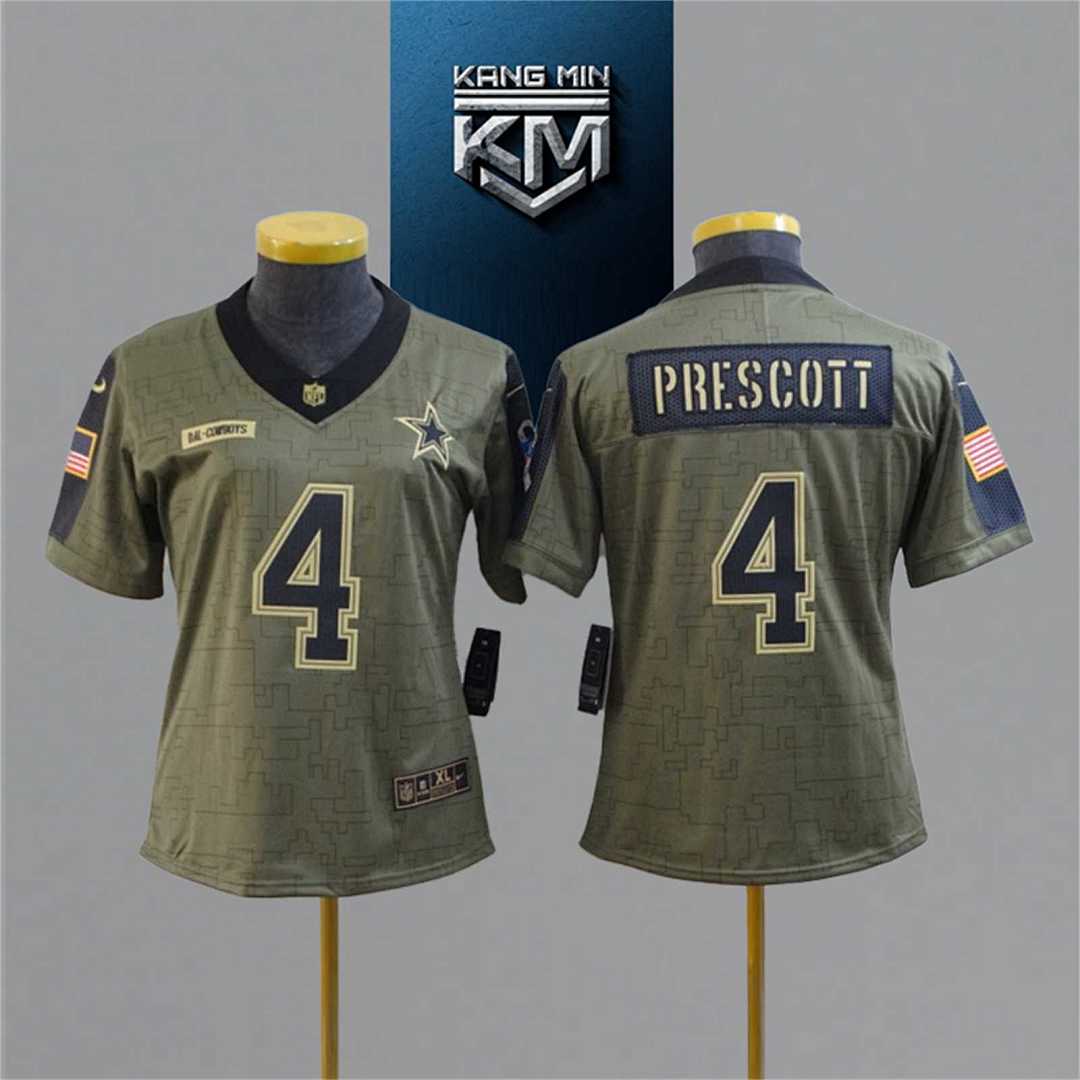 2021 New Tribute to NFL Jersey woman 3