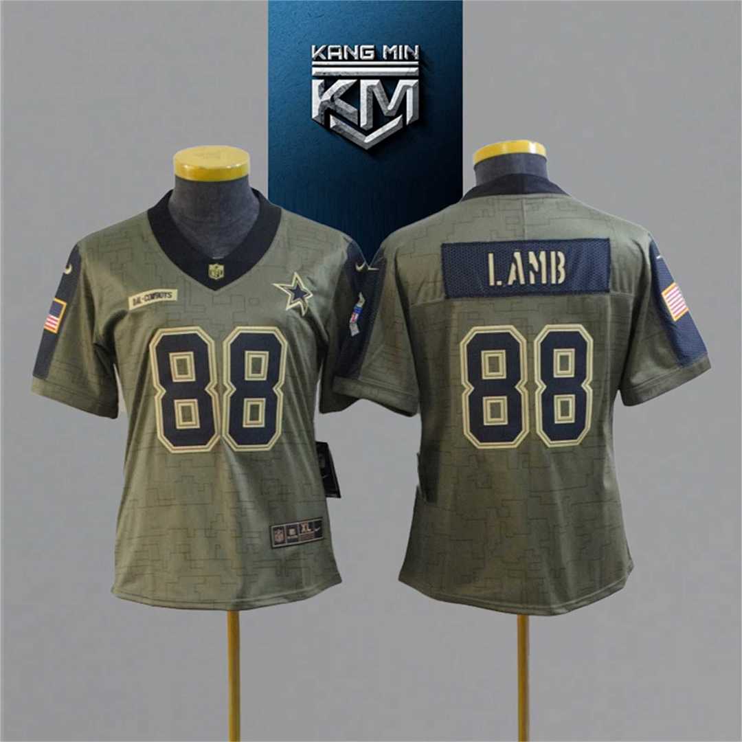 2021 New Tribute to NFL Jersey woman 4