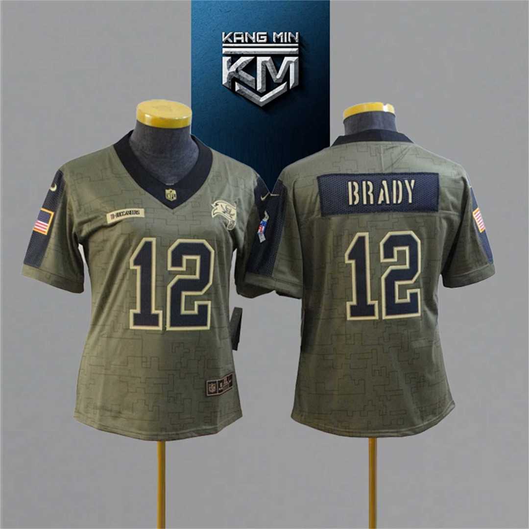 2021 New Tribute to NFL Jersey woman 8