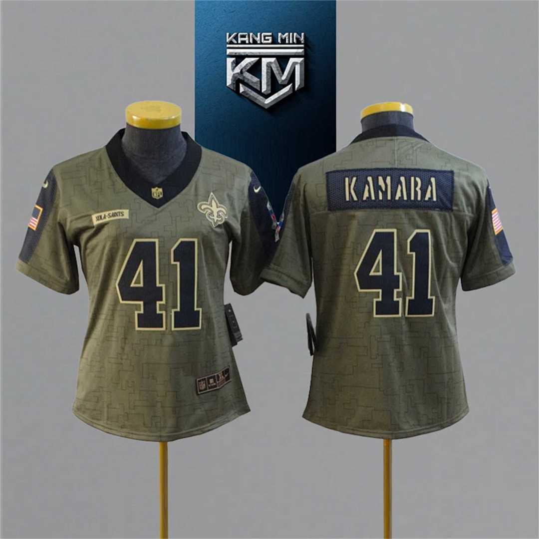 2021 New Tribute to NFL Jersey woman 9