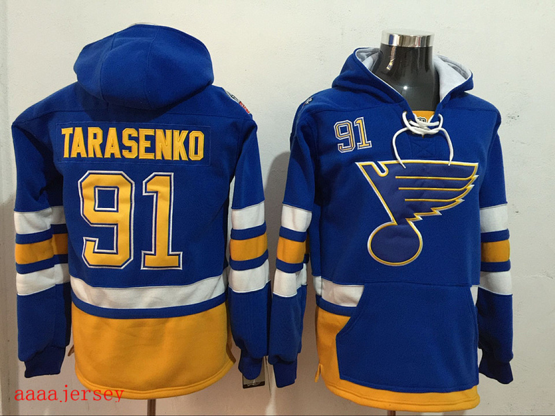 St. Louis Blues hoodie ice hockey jersey M-3XL 圣路易蓝调队帽衫冰球服 3