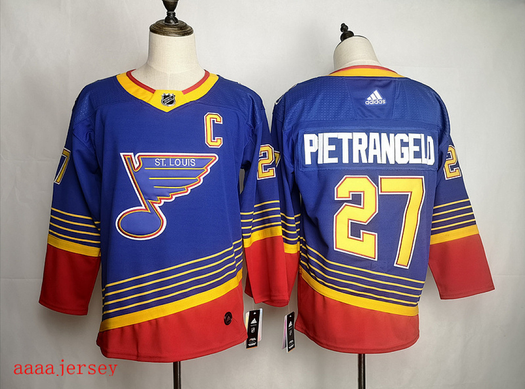 St. Louis Blues ice hockey jersey M-3XL 圣路易蓝调队冰球服(4) 5