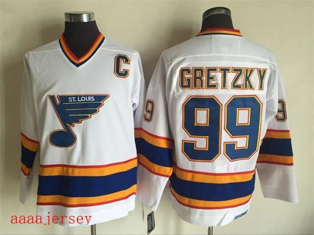 St. Louis Blues retro ice hockey jersey M-3XL 圣路易蓝调队复古冰球服 3