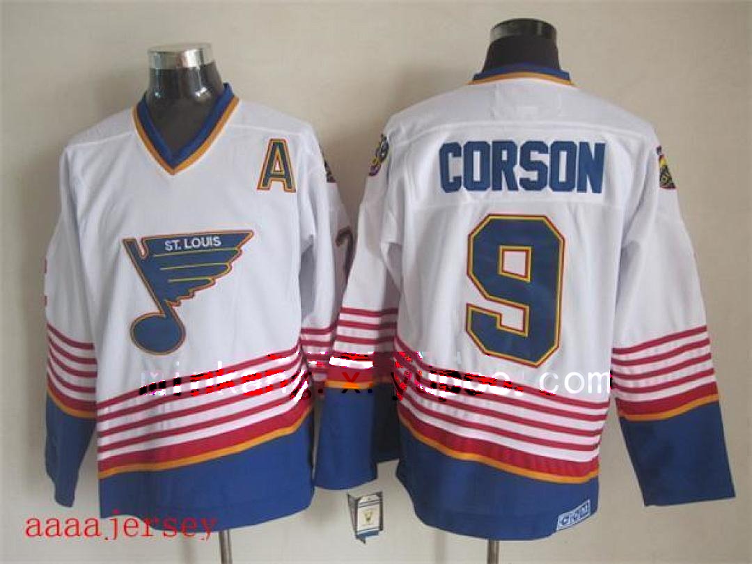 St. Louis Blues retro ice hockey jersey M-3XL 圣路易蓝调队复古冰球服(1) 5