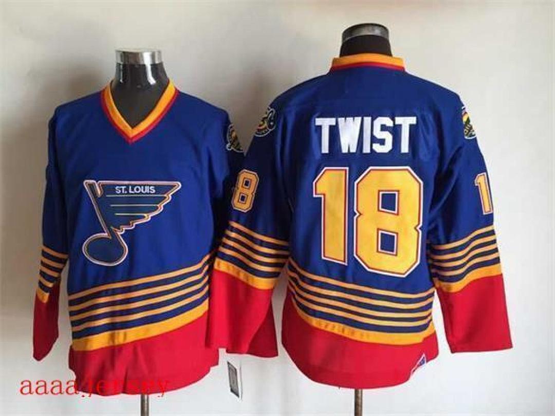 St. Louis Blues retro ice hockey jersey M-3XL 圣路易蓝调队复古冰球服(2)