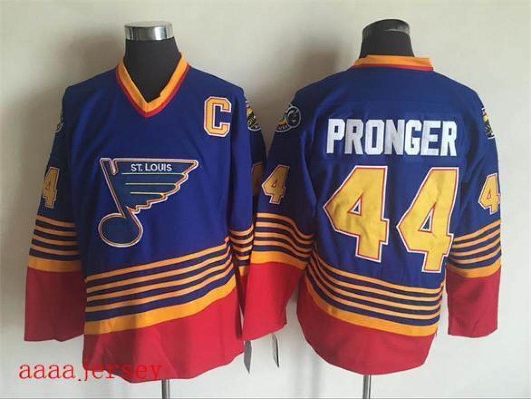St. Louis Blues retro ice hockey jersey M-3XL 圣路易蓝调队复古冰球服(2) 3