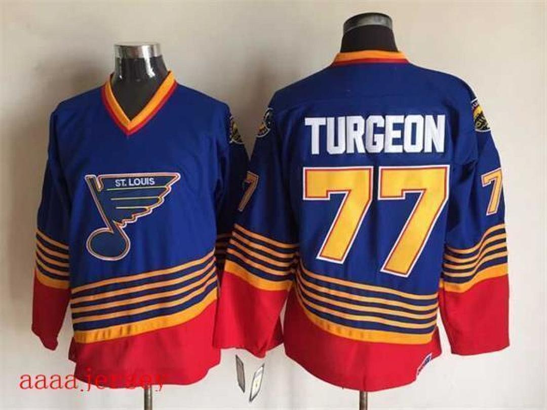 St. Louis Blues retro ice hockey jersey M-3XL 圣路易蓝调队复古冰球服(2) 4