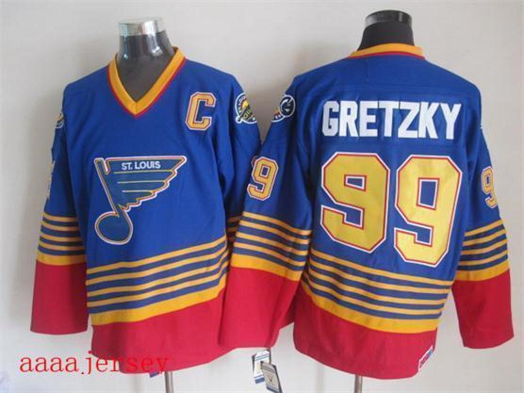 St. Louis Blues retro ice hockey jersey M-3XL 圣路易蓝调队复古冰球服(2) 7