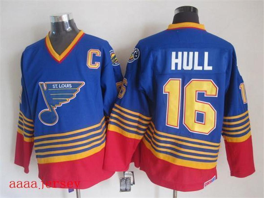 St. Louis Blues retro ice hockey jersey M-3XL 圣路易蓝调队复古冰球服(2) 8