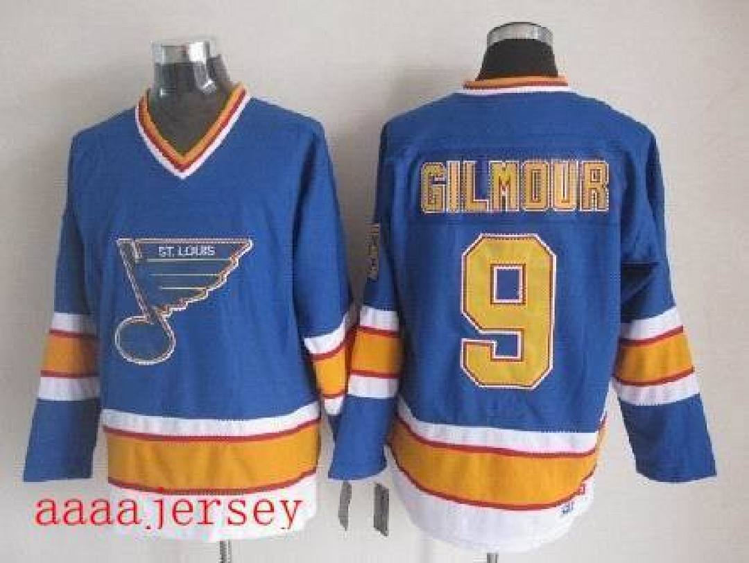 St. Louis Blues retro ice hockey jersey M-3XL 圣路易蓝调队复古冰球服(3) 3