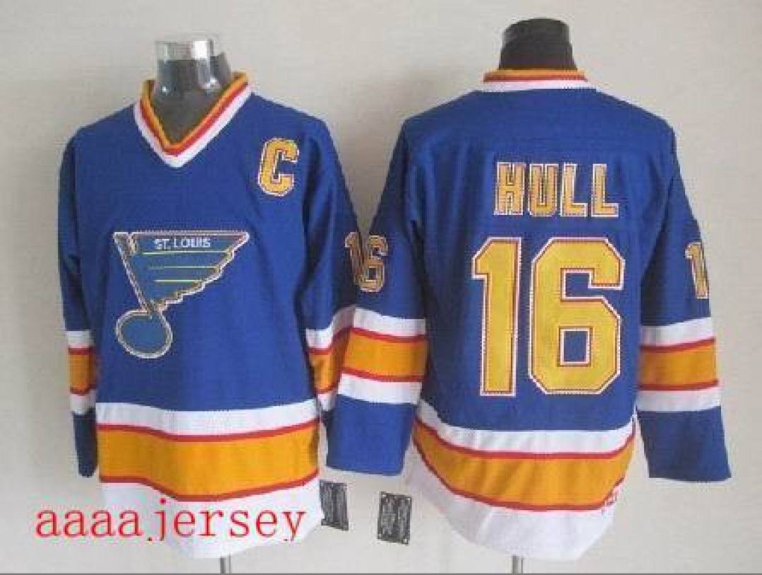 St. Louis Blues retro ice hockey jersey M-3XL 圣路易蓝调队复古冰球服(3) 4