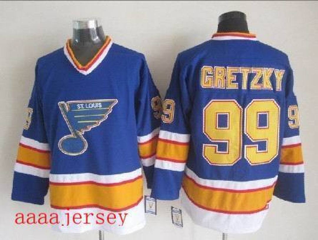 St. Louis Blues retro ice hockey jersey M-3XL 圣路易蓝调队复古冰球服(3) 5