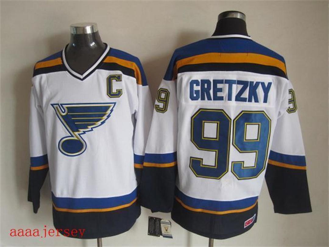 St. Louis Blues retro ice hockey jersey M-3XL 圣路易蓝调队复古冰球服(4) 4