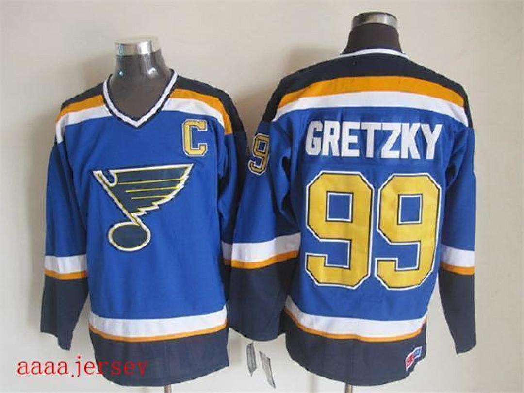 St. Louis Blues retro ice hockey jersey M-3XL 圣路易蓝调队复古冰球服(5)
