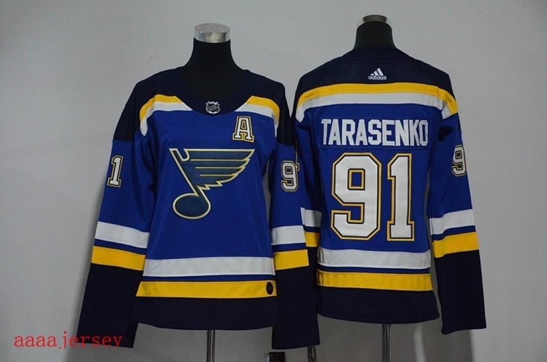St. Louis Blues women ice hockey jersey S-XL 圣路易蓝调队女装冰球服