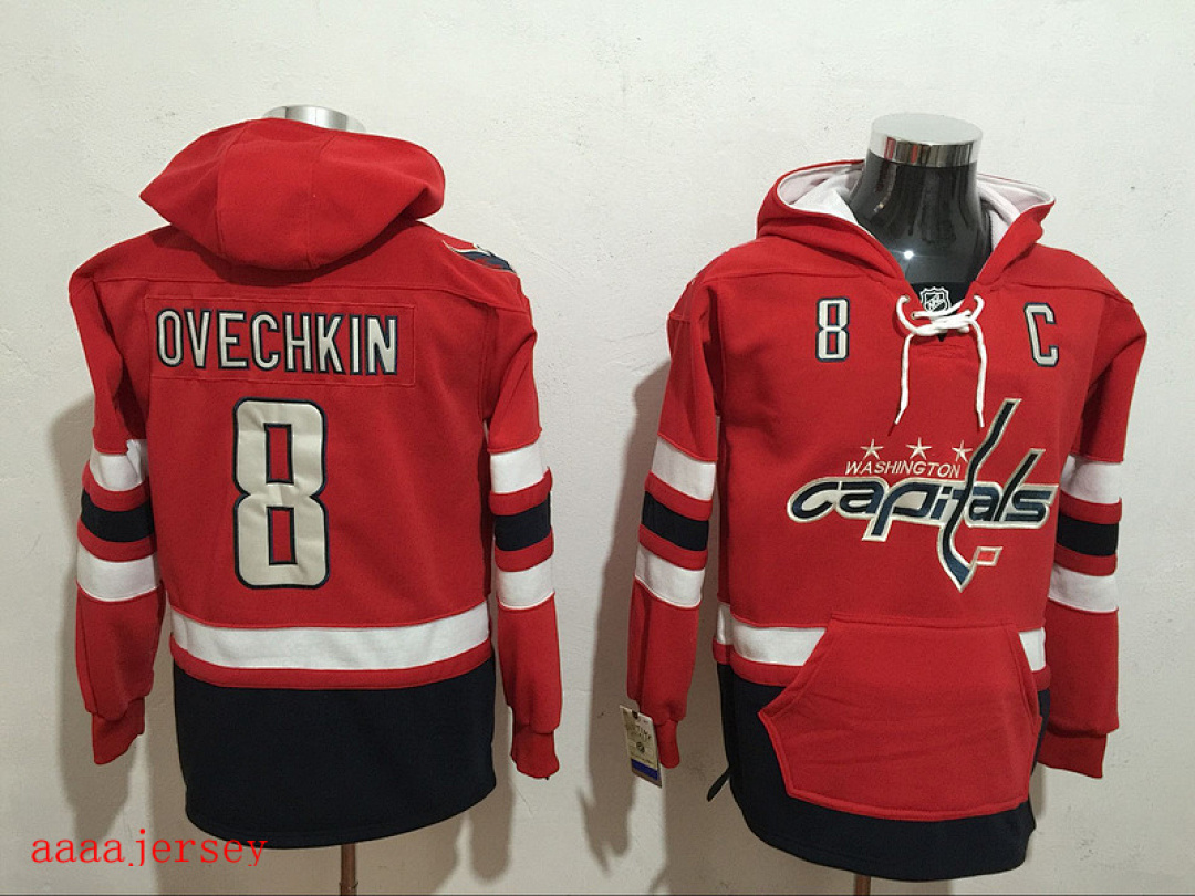 Washington Capitals hoodie ice hockey jersey M-3XL 华盛顿首都队帽衫冰球服 4