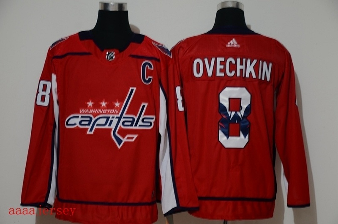 Washington Capitals printed version ice hockey jersey M-3XL 华盛顿首都队印花版冰球服