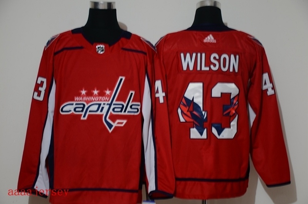 Washington Capitals printed version ice hockey jersey M-3XL 华盛顿首都队印花版冰球服 3