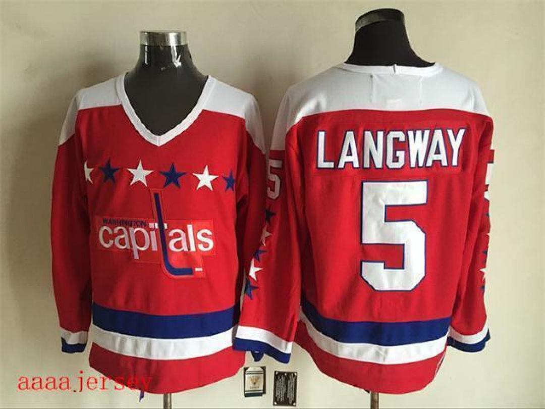 Washington Capitals retro ice hockey jersey M-3XL 华盛顿首都队复古冰球服 4