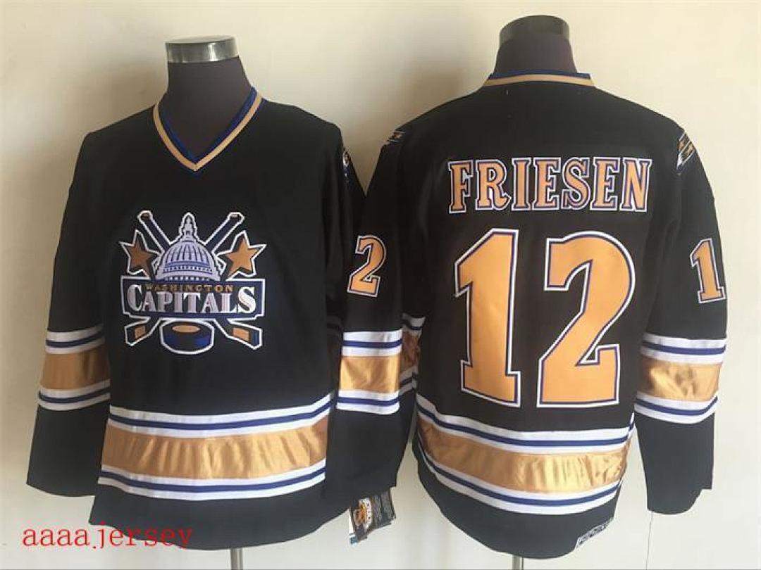 Washington Capitals retro ice hockey jersey M-3XL 华盛顿首都队复古冰球服(2) 3