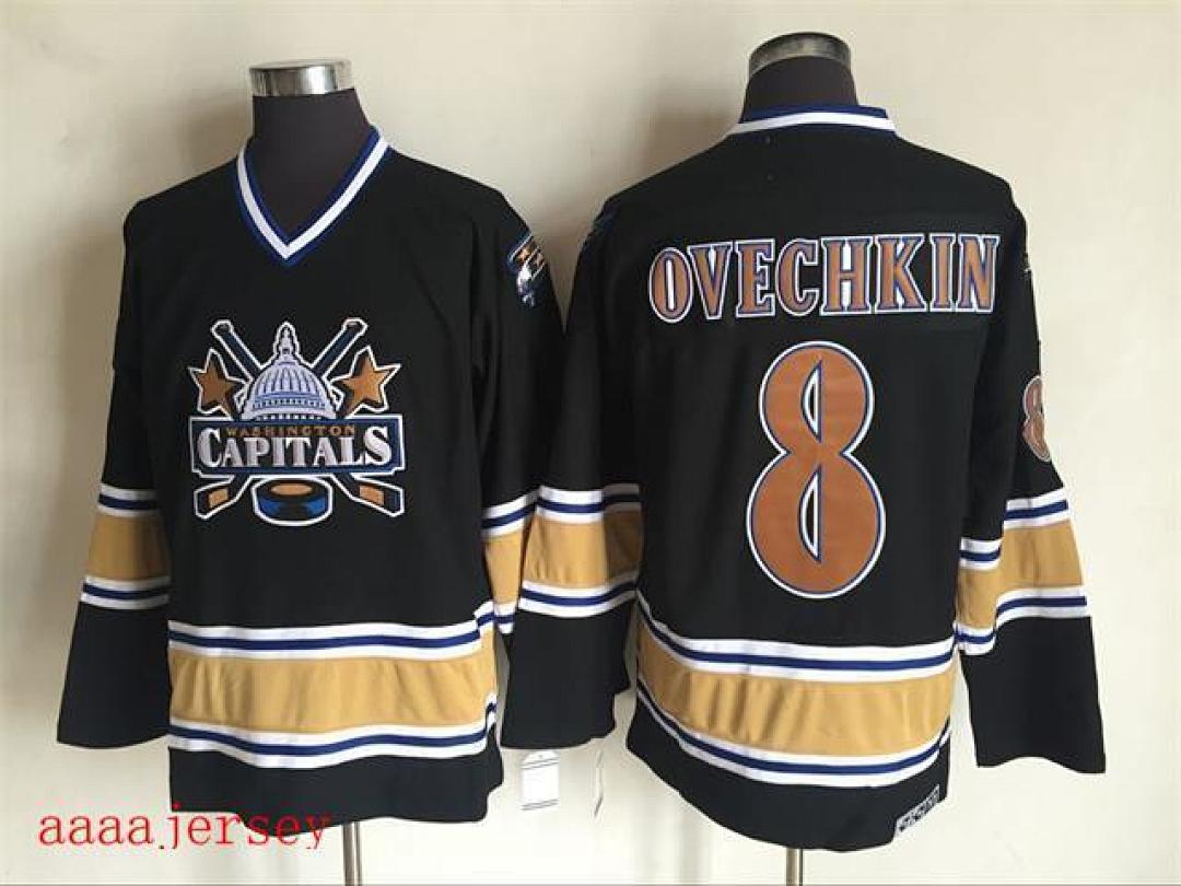 Washington Capitals retro ice hockey jersey M-3XL 华盛顿首都队复古冰球服(3)
