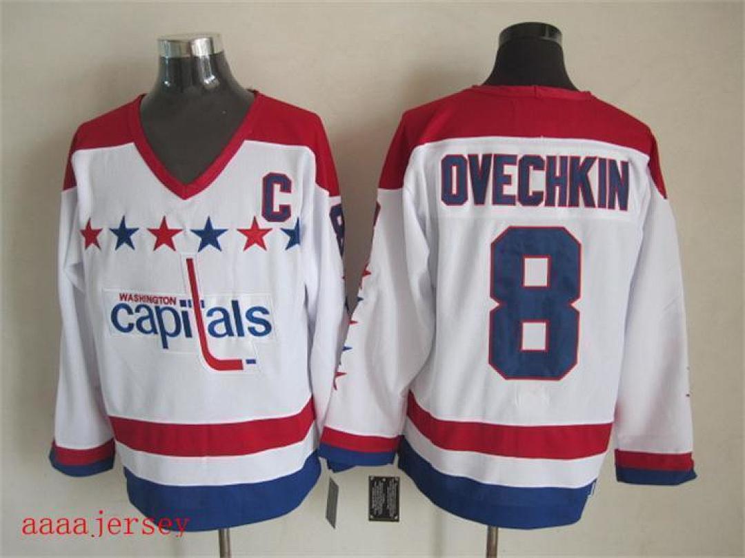 Washington Capitals retro ice hockey jersey M-3XL 华盛顿首都队复古冰球服(4)
