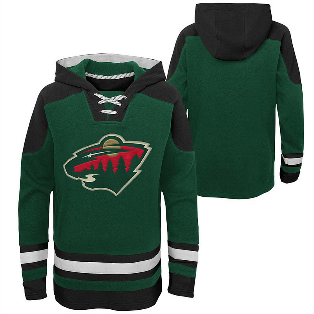 Wild Hoodie Ice Hockey jersey【ID4161449】 M-3XL 明尼苏达荒野队帽衫冰球服 2