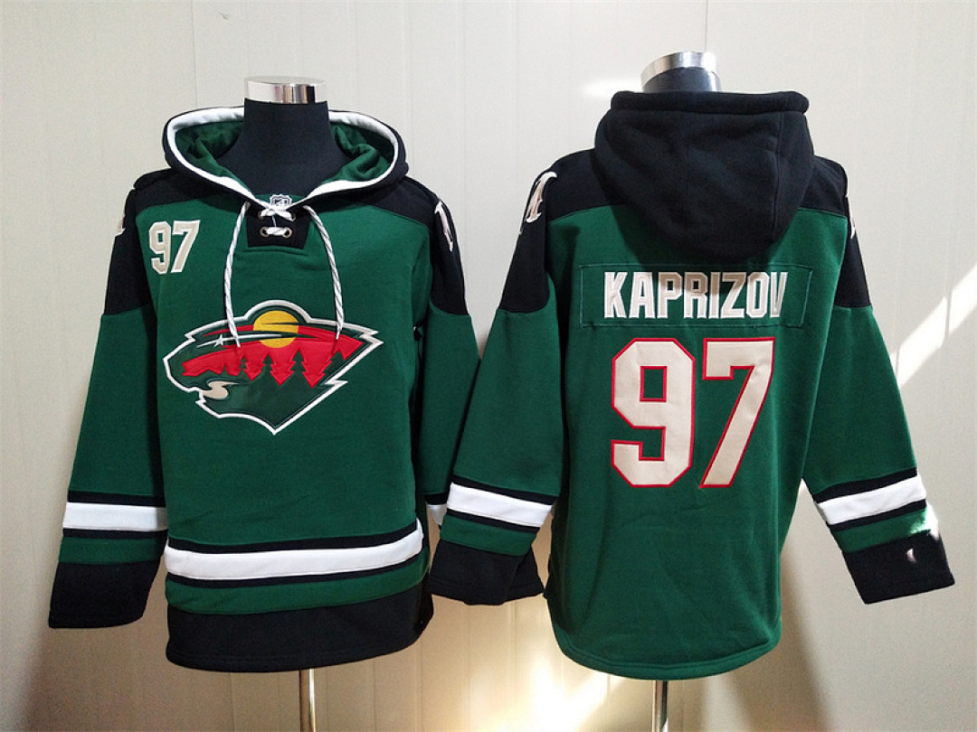 Wild Hoodie Ice Hockey jersey【ID4161449】 M-3XL 明尼苏达荒野队帽衫冰球服 4