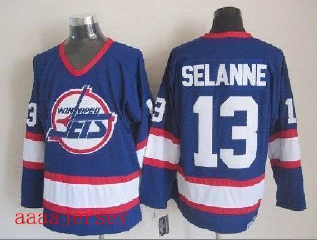 Winnipeg Jets retro ice hockey jersey M-3XL 温尼伯喷气机队复古冰球服(3)