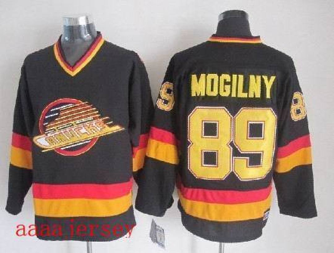 Vancouver Canucks retro ice hockey jersey M-3XL 温哥华加人队复古冰球服(5) 3