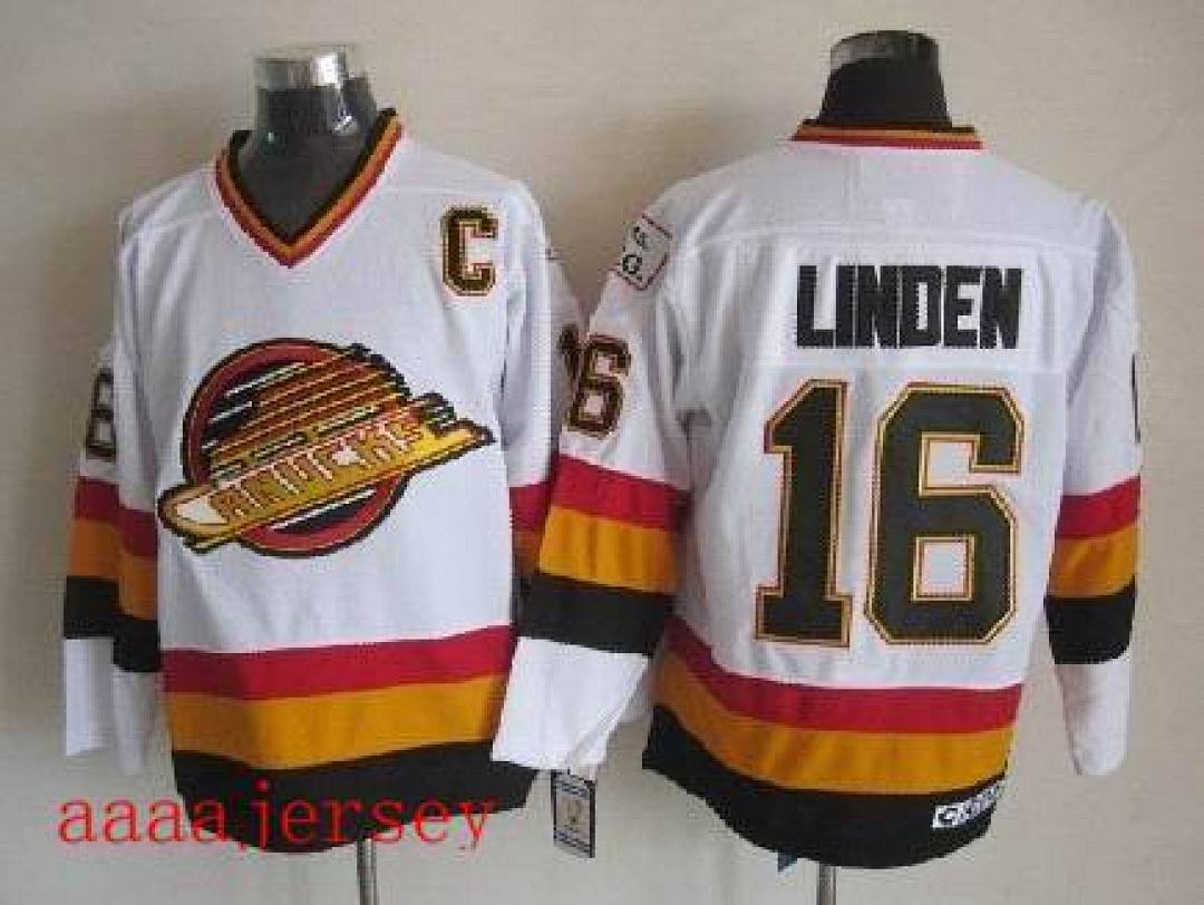 Vancouver Canucks retro ice hockey jersey M-3XL 温哥华加人队复古冰球服(4) 4