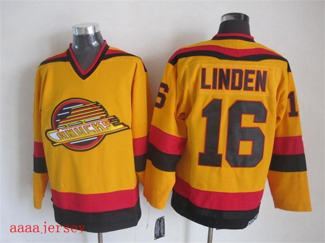 Vancouver Canucks retro ice hockey jersey M-3XL 温哥华加人队复古冰球服 3