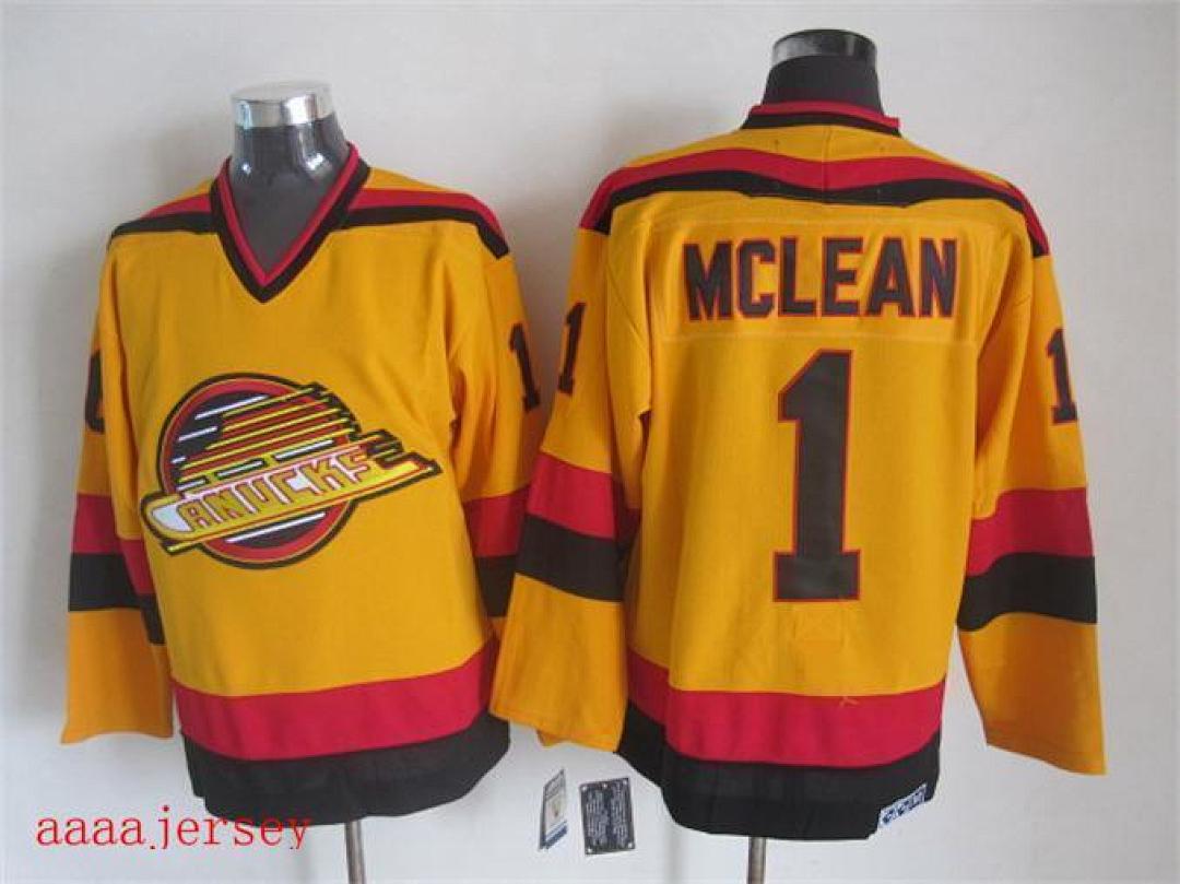 Vancouver Canucks retro ice hockey jersey M-3XL 温哥华加人队复古冰球服 4