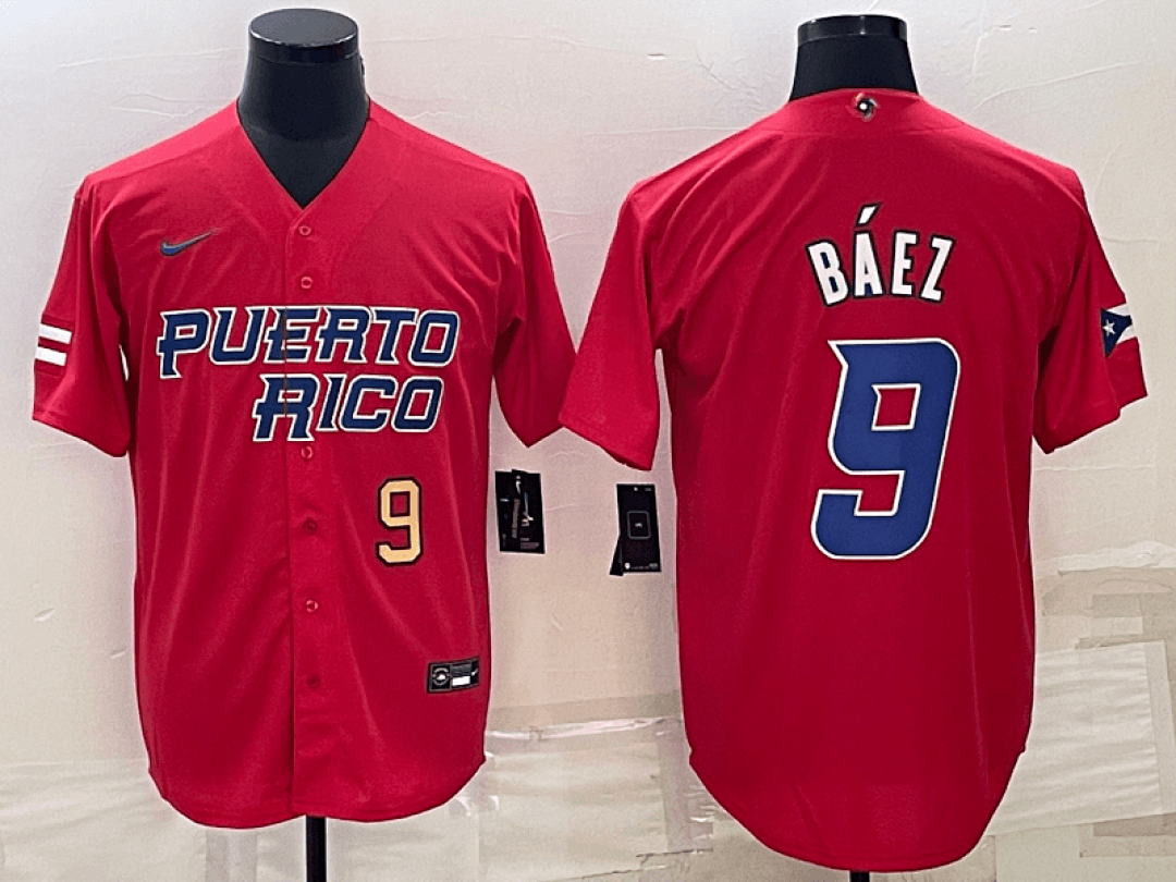 Puerto Rico 2023 World Cup Baseball Jerseys 17