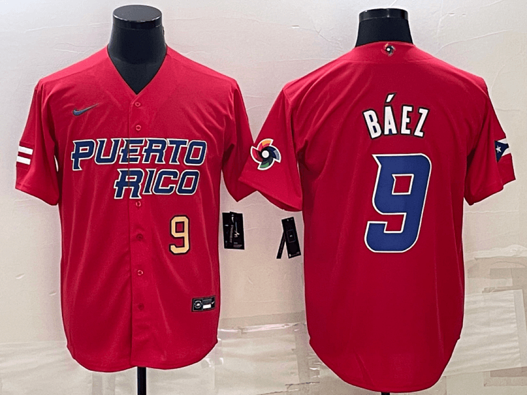 Puerto Rico 2023 World Cup Baseball Jerseys 18