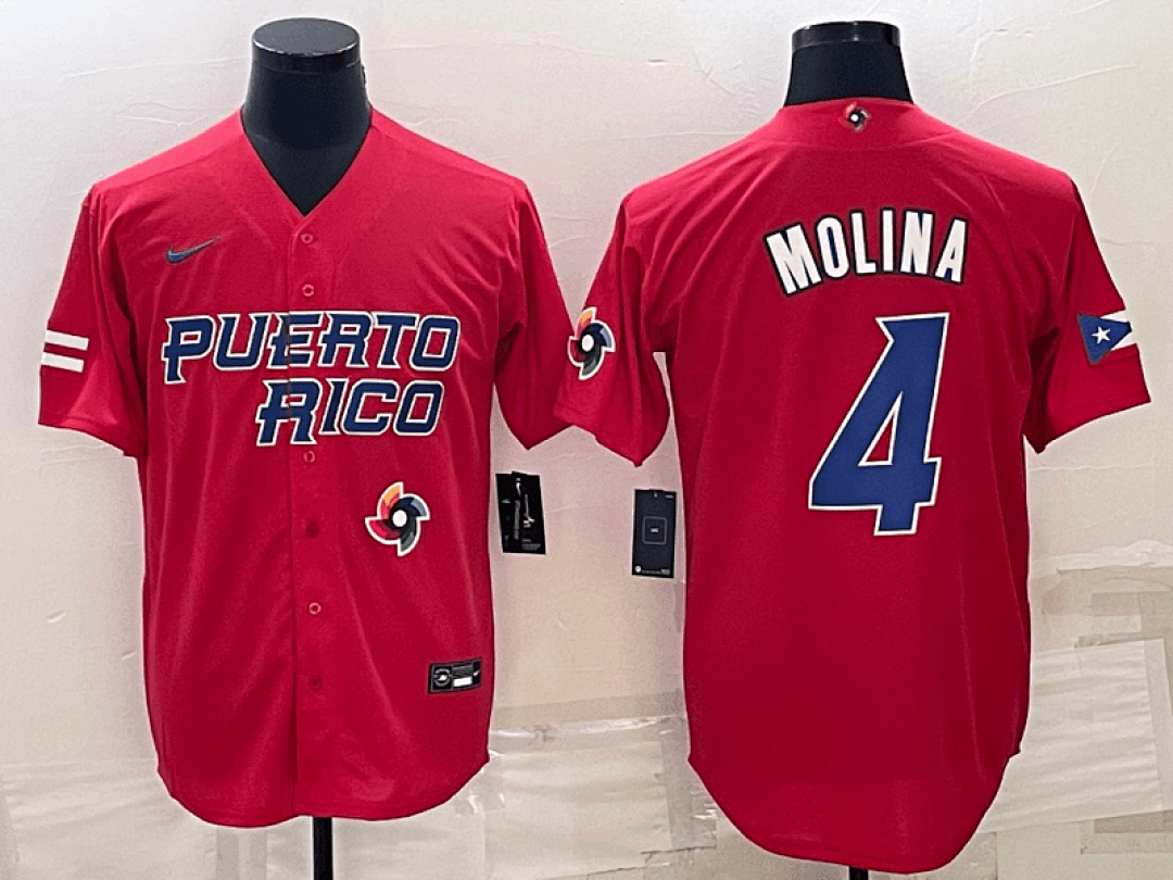 Puerto Rico 2023 World Cup Baseball Jerseys 2